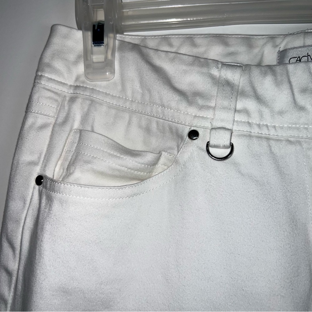 CACHÉ WHITE CROPPED PANTS - Picture 7 of 16